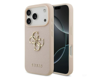 Guess Grained Big 4G & Classic Logo do iPhone 17 Pro różowy - 1365543 - zdjęcie 1
